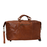 TÚI DU LỊCH CALFSKIN 1010 - Brown -  MEDICI OF FLORENCE - SẢN XUẤT THỦ CÔNG TẠI ITALIA