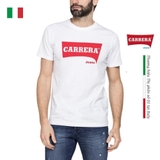 ÁO THUN NAM CỘC TAY BASIC MÀU OFF WHITE IN LOGO – CARRERA JEANS - NHẬP KHẨU CHÍNH HÃNG TỪ Ý