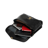 CẶP DA CALFSKIN 4000 - Black -  MEDICI OF FLORENCE - SẢN XUẤT THỦ CÔNG TẠI ITALIA