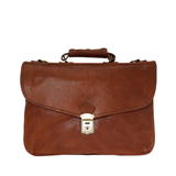 CẶP DA CALFSKIN 4000 - Brown -  MEDICI OF FLORENCE - SẢN XUẤT THỦ CÔNG TẠI ITALIA