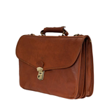 CẶP DA CALFSKIN 4000 - Brown -  MEDICI OF FLORENCE - SẢN XUẤT THỦ CÔNG TẠI ITALIA