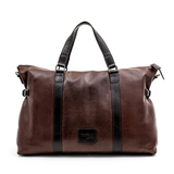 TÚI DU LỊCH DA THẬT MÀU NÂU SCOTT - GIANNI CONTI - SẢN XUẤT THỦ CÔNG TỪ ITALY