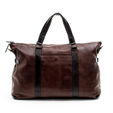 TÚI DU LỊCH DA THẬT MÀU NÂU SCOTT - GIANNI CONTI - SẢN XUẤT THỦ CÔNG TỪ ITALY