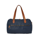 TÚI DU LỊCH DA CALFSKIN 409 - Denim -  MEDICI OF FLORENCE - SẢN XUẤT THỦ CÔNG TẠI ITALIA