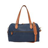 TÚI DU LỊCH DA CALFSKIN 409 - Denim -  MEDICI OF FLORENCE - SẢN XUẤT THỦ CÔNG TẠI ITALIA