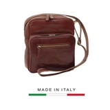 TÚI ĐEO CHÉO NAM MÀU NÂU – OLD ANGLER - SẢN XUẤT THỦ CÔNG TỪ ITALY