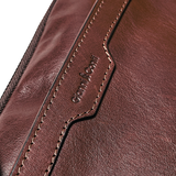 CLUTCH NAM MÀU NÂU DA THẬT 912103-28 – GIANNI CONTI - SẢN XUẤT THỦ CÔNG TẠI ITALY