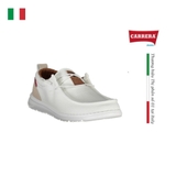 GIÀY MOCCASIN NAM MÀU TRẮNG- CARRERA - NHẬP KHẨU CHÍNH HÃNG TỪ ITALIA