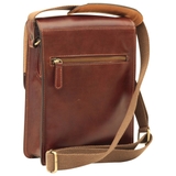 TÚI ĐEO CHÉO NAM DA BÒ THẬT MÀU NÂU 411489MA – OLD ANGLER - SẢN XUẤT THỦ CÔNG TỪ ITALY