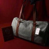 TÚI DU LỊCH DA BÊ MỀM CAO CẤP 1001/2 DL -  MEDICI OF FLORENCE - SẢN XUẤT THỦ CÔNG TẠI ITALIA