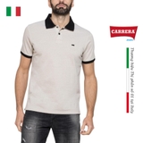 ÁO POLO NAM MÀU BE CỔ ĐEN - CARRERA JEANS - NHẬP KHẨU CHÍNH HÃNG TỪ ITALIA