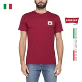ÁO THUN NAM CỘC TAY BASIC MÀU ĐỎ RUMBA IN LOGO – CARRERA JEANS - NHẬP KHẨU CHÍNH HÃNG TỪ Ý