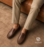 GIÀY LƯỜI DA THẬT NAM VALDORO-Alex-13_Brown (20 Pelle Marrone) - VALDORO - SẢN XUẤT TẠI ITALY