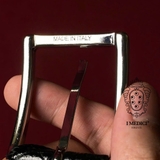 THẮT LƯNG DA THẬT CAO CẤP 1010-35 MÀU ĐEN - MEDICI OF FLORENCE - SẢN XUẤT THỦ CÔNG TẠI ITALIA
