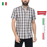 ÁO SƠ MI NAM CỘC TAY HỌA TIẾT KẺ SỌC – CARRERA JEANS - NHẬP KHẨU CHÍNH HÃNG TỪ Ý
