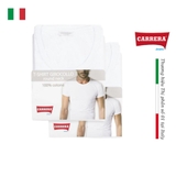 PACK 2 ÁO THUN COTTON MÀU TRẮNG - CARRERA JEANS - NHẬP KHẨU CHÍNH HÃNG TỪ ITALIA