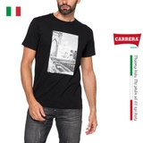 ÁO THUN NAM CỘC TAY MÀU ĐEN – CARRERA JEANS - NHẬP KHẨU CHÍNH HÃNG TỪ Ý