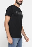 ÁO THUN NAM CỘC TAY BASIC MÀU ĐEN IN LOGO – CARRERA JEANS - NHẬP KHẨU CHÍNH HÃNG TỪ Ý