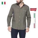 ÁO SƠ MI DÀI TAY NAM HỖN HỢP LANH VÀ COTTON – CARRERA JEANS - NHẬP KHẨU CHÍNH HÃNG TỪ Ý