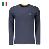 ÁO THUN DÀI TAY NAM MÀU XANH THAN - HUGO BOSS - NHẬP KHẨU CHÍNH HÃNG TỪ ITALIA