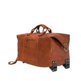 TÚI DU LỊCH CALFSKIN 1010 - Brown -  MEDICI OF FLORENCE - SẢN XUẤT THỦ CÔNG TẠI ITALIA