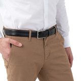 THẮT LƯNG DA THẬT NAM MÀU ĐEN SETH 5185432-35 - GIANNI CONTI - SẢN XUẤT THỦ CÔNG TỪ ITALIA