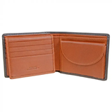 VÍ DA THẬT NAM MÀU NÂU 587750-163 – GIANNI CONTI - SẢN XUẤT THỦ CÔNG TỪ ITALY