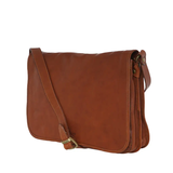 TÚI ĐEO CHÉO NAM DA CALFSKIN 5700 - Brown -  MEDICI OF FLORENCE - SẢN XUẤT THỦ CÔNG TẠI ITALY