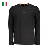 ÁO THUN DÀI TAY NAM MÀU ĐEN - HUGO BOSS - NHẬP KHẨU CHÍNH HÃNG TỪ ITALIA