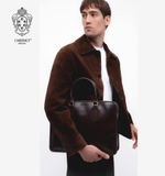 TÚI ĐỰNG LAPTOP DA CALFSKIN CAO CẤP 081-FONDANT-  MEDICI OF FLORENCE - SẢN XUẤT THỦ CÔNG TẠI ITALIA