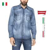 ÁO SƠ MI NAM DÀI TAY VẢI DENIM NHẸ 210A1005X – CARRERA JEANS - NHẬP KHẨU CHÍNH HÃNG TỪ Ý