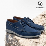 GIÀY LƯỜI DA THẬT NAM (09 Nabuk Jeans) - VALDORO - SẢN XUẤT TẠI ITALY