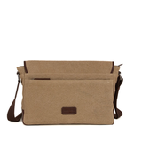 TÚI ĐEO CHÉO DA THẬT MÀU NÂU BE 6022684-609 - GIANNI CONTI - SẢN XUẤT THỦ CÔNG TẠI ITALY