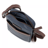 TÚI ĐEO CHÉO DA THẬT MÀU XANH 6052812-627 - GIANNI CONTI - SẢN XUẤT THỦ CÔNG TẠI ITALY