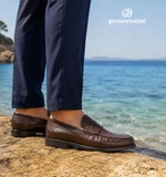 GIÀY LƯỜI CÔNG SỞ (DA THẬT) - GERMANO BELLESI - SẢN XUẤT THỦ CÔNG TẠI ITALY