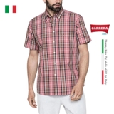 ÁO SƠ MI NAM CỘC TAY HỌA TIẾT KẺ Ô – CARRERA JEANS - NHẬP KHẨU CHÍNH HÃNG TỪ Ý