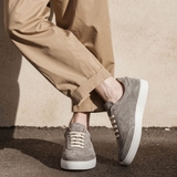 GIÀY SNEAKER DA THẬT NAM (3001 Camoscio Beigie) - VALDORO - SẢN XUẤT TẠI ITALY