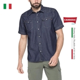 ÁO SƠ MI NAM CỘC TAY VẢI DENIM NHẸ – CARRERA JEANS - NHẬP KHẨU CHÍNH HÃNG TỪ Ý