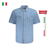 ÁO SƠ MI DENIM NAM CỘC TAY – WRANGLER - NHẬP KHẨU CHÍNH HÃNG TỪ Ý