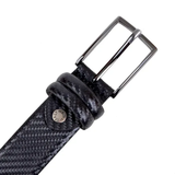THẮT LƯNG DA THẬT NAM MÀU ĐEN 3855449-35-10 - GIANNI CONTI - SẢN XUẤT THỦ CÔNG TẠI ITALIA