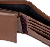 VÍ NAM DA THẬT MÀU NÂU - TOMMY HILFIGER - NHẬP KHẨU CHÍNH HÃNG TỪ MỸ