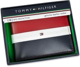 VÍ NAM DA THẬT MÀU NAVY/ĐỎ 31TL220053 - TOMMY HILFIGER - NHẬP KHẨU CHÍNH HÃNG TỪ MỸ
