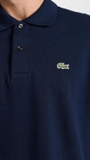 ÁO POLO NAM CLASSIC FIT L.12.12 MÀU XANH MIDNIGHT 166 - LACOSTE - NHẬP KHẨU CHÍNH HÃNG TỪ CHLB ĐỨC