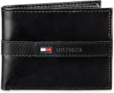 VÍ NAM DA THẬT MÀU ĐEN - TOMMY HILFIGER - NHẬP KHẨU CHÍNH HÃNG TỪ MỸ