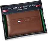 VÍ NAM DA THẬT MÀU NÂU - TOMMY HILFIGER - NHẬP KHẨU CHÍNH HÃNG TỪ MỸ