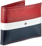 VÍ NAM DA THẬT MÀU NAVY/ĐỎ 31TL220053 - TOMMY HILFIGER - NHẬP KHẨU CHÍNH HÃNG TỪ MỸ