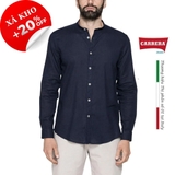 ÁO SƠ MI NAM KIỂU HỖN HỢP LANH VÀ COTTON – CARRERA JEANS - NHẬP KHẨU CHÍNH HÃNG TỪ Ý