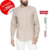 ÁO SƠ MI NAM KIỂU HỖN HỢP LANH VÀ COTTON – CARRERA JEANS - NHẬP KHẨU CHÍNH HÃNG TỪ Ý