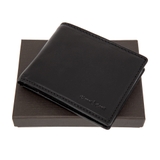 VÍ DA THẬT NAM MÀU ĐEN 9407023-10 – GIANNI CONTI - SẢN XUẤT THỦ CÔNG TẠI ITALY