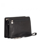 CLUTCH NAM MÀU ĐEN DA THẬT – GIANNI CONTI - SẢN XUẤT THỦ CÔNG TỪ ITALY